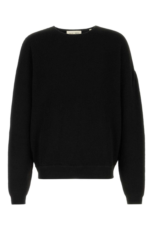 Waffle_Crewneck_90S_Sweater_192HO256161F_VINTAGEBLACK_Image_1
