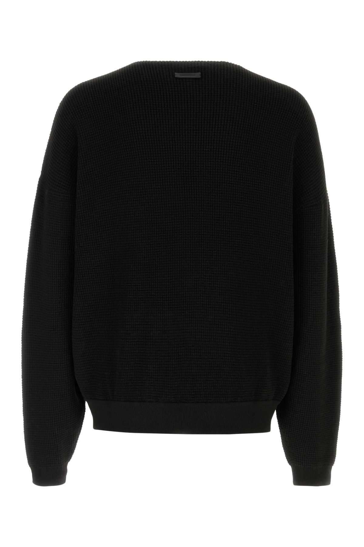 Waffle_Crewneck_90S_Sweater_192HO256161F_VINTAGEBLACK_Image_2