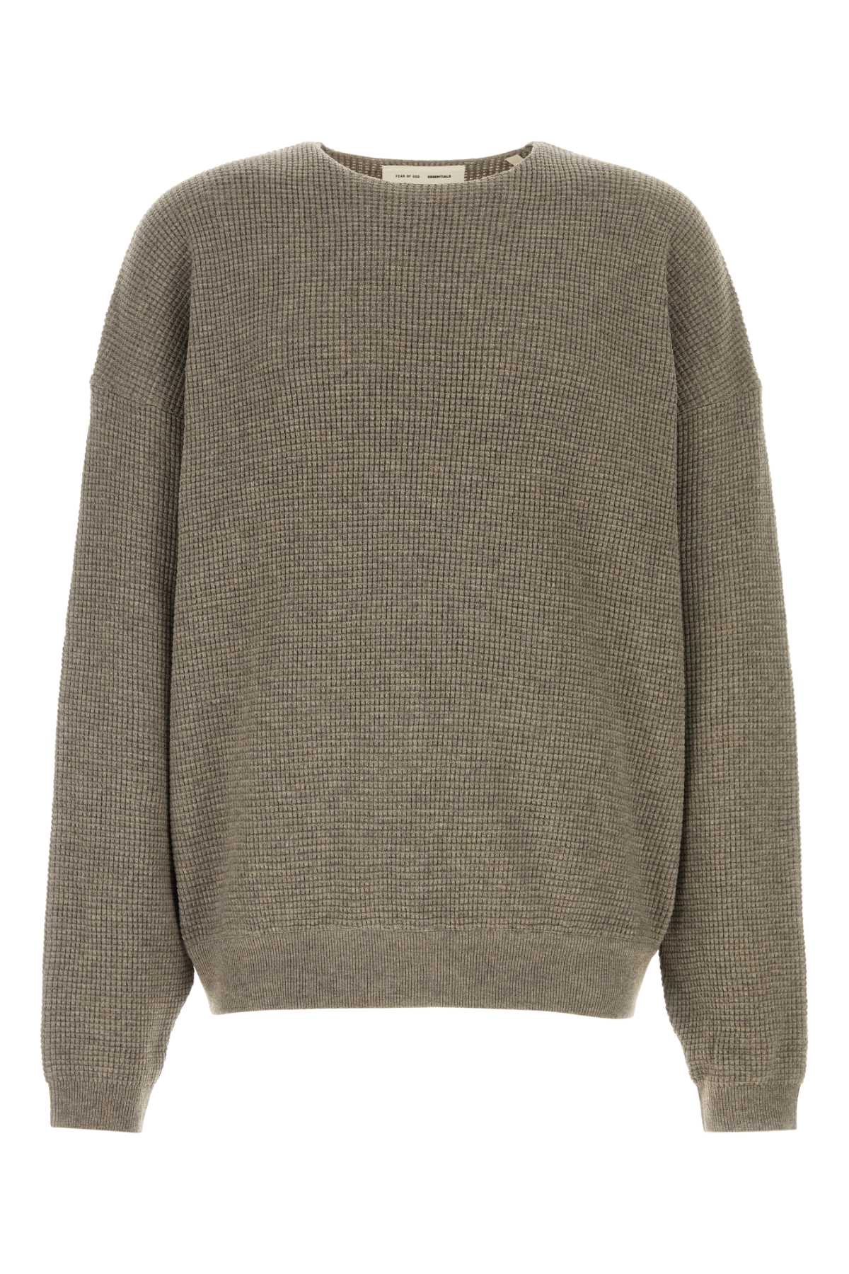 Waffle_Crewneck_90S_Sweater_192HO256162F_HOMESTEADHEATHE_Image_1