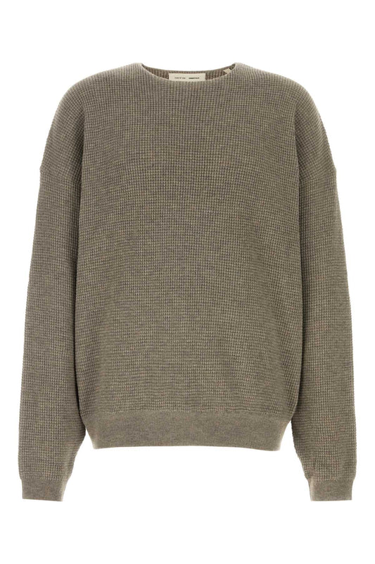 Waffle_Crewneck_90S_Sweater_192HO256162F_HOMESTEADHEATHE_Image_1