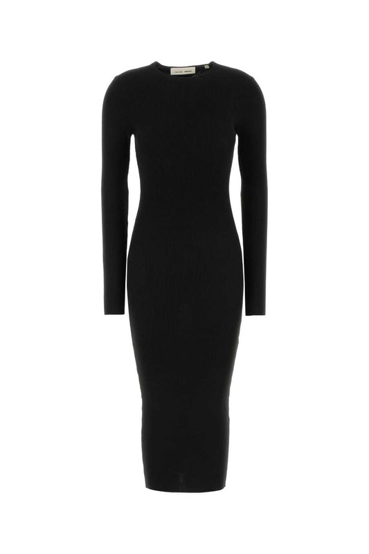 Womens_Rib_Long_Sleeve_Dress_192HO259021FW_VINTAGEBLACK_Image_1