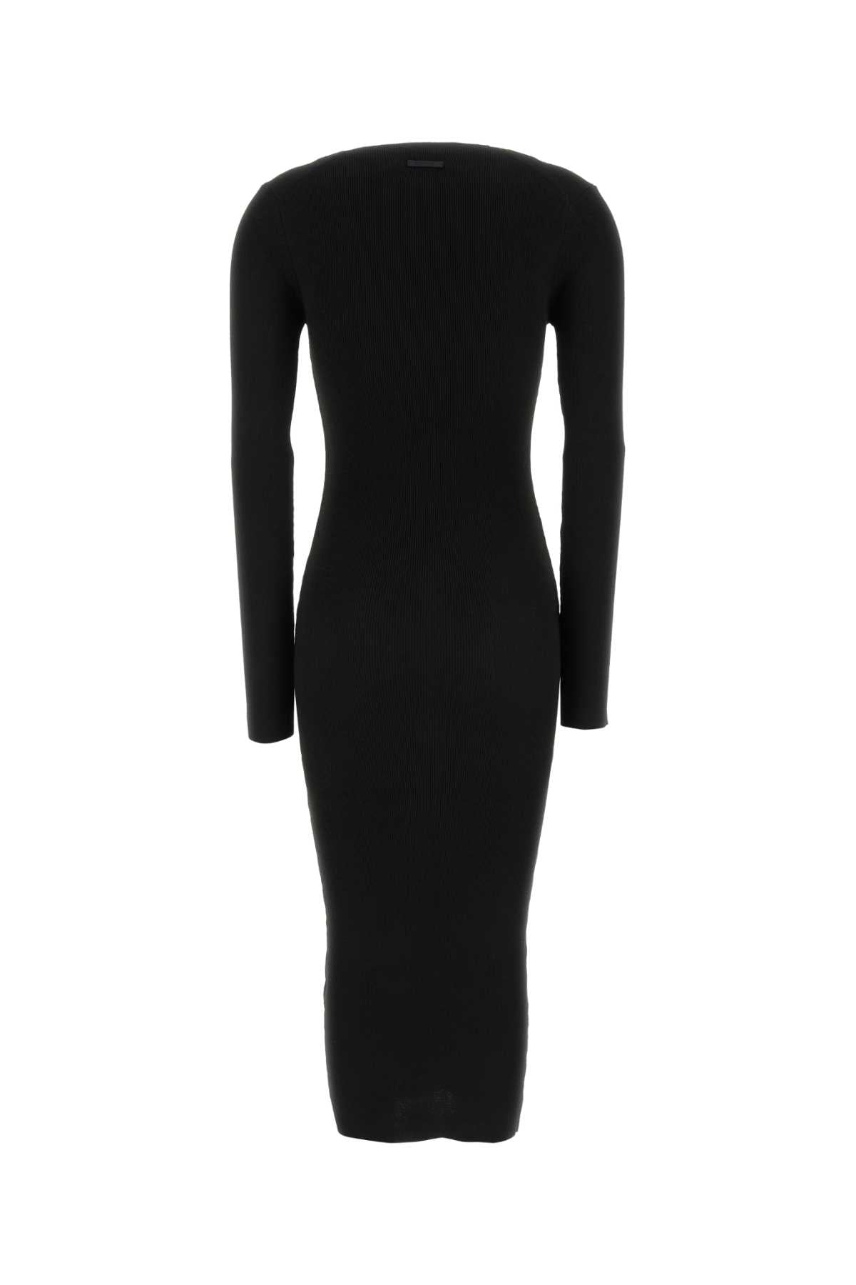 Womens_Rib_Long_Sleeve_Dress_192HO259021FW_VINTAGEBLACK_Image_2
