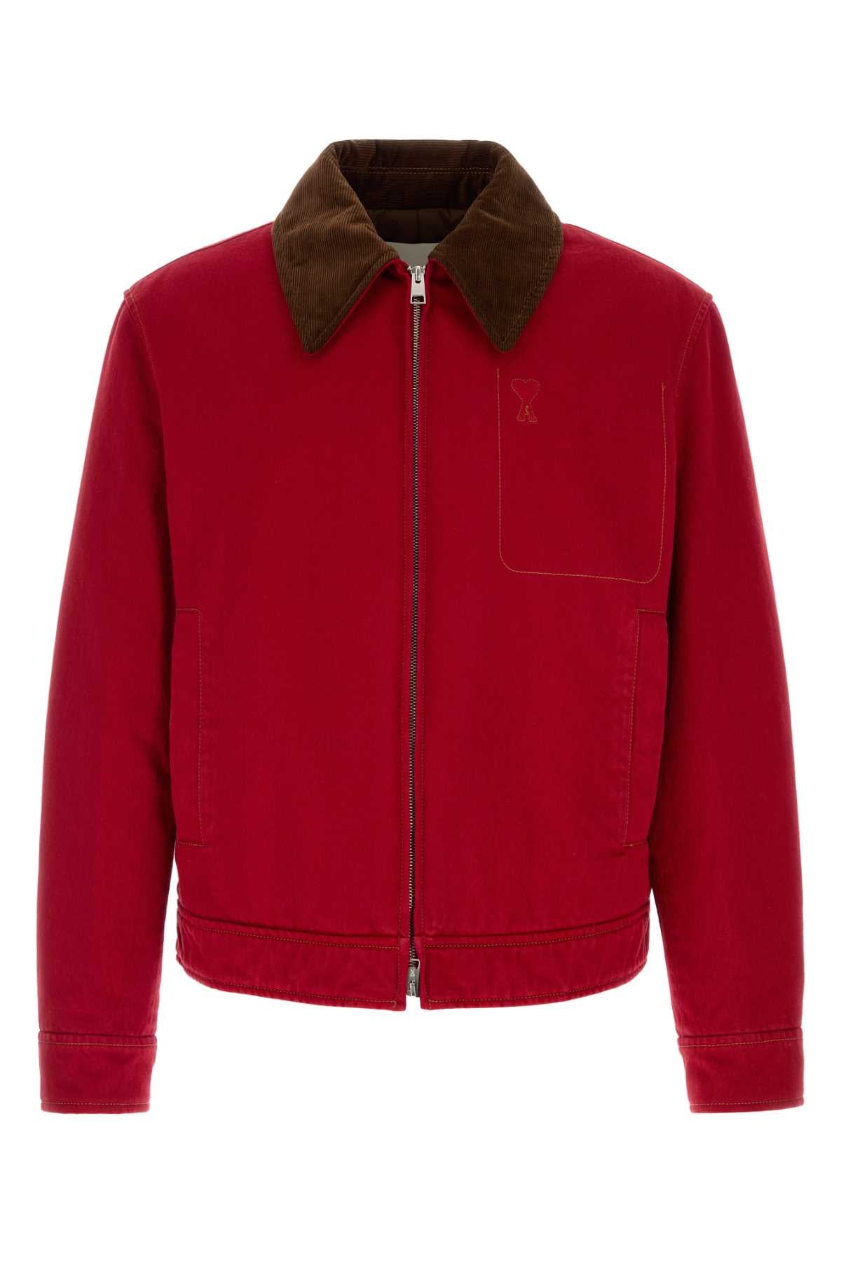 ZIPPEDAMIDECOEURJACKETWITHVELVETCOLLAR_HJK922DE0132_A186_Image_1