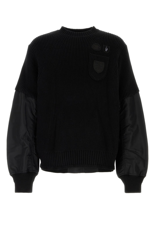 sacai_Gonz_Multi_Patch_Nylon_Twill_x_Knit_Sweater_2403550M_001_Image_1